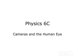 Physics 6C