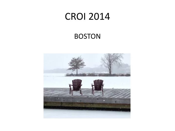 croi 2014