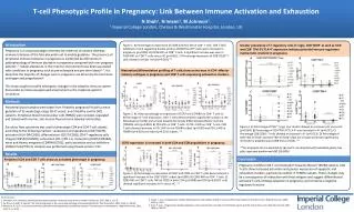 T-cell Phenotypic Profile in Pregnancy: Link Between Immune Activation and Exhaustion