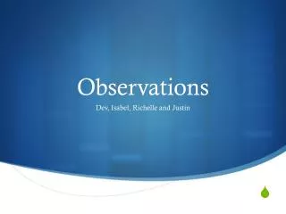 Observations