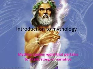 Introduction to mythology