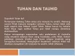 Tuhan dan TAUHID - slide 1