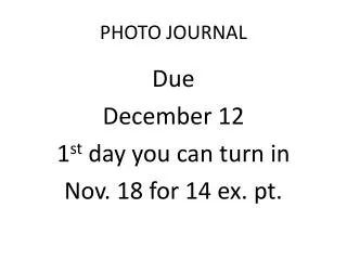 PHOTO JOURNAL