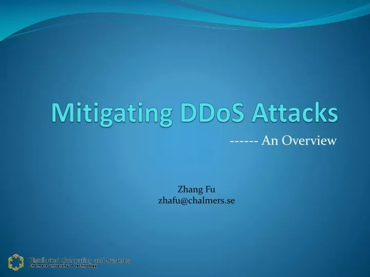 mitigating ddos attacks