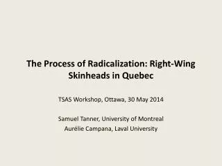 The Process of Radicalization: Right-Wing Skinheads in Quebec