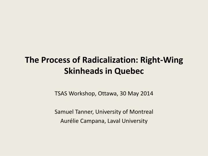 the process of radicalization right wing skinheads in quebec