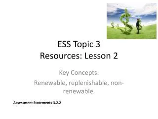 ESS Topic 3 Resources: Lesson 2