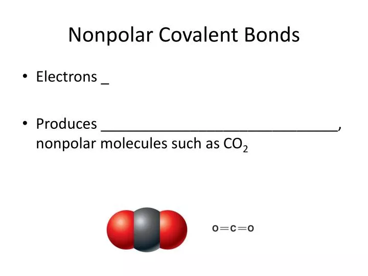 nonpolar covalent bonds