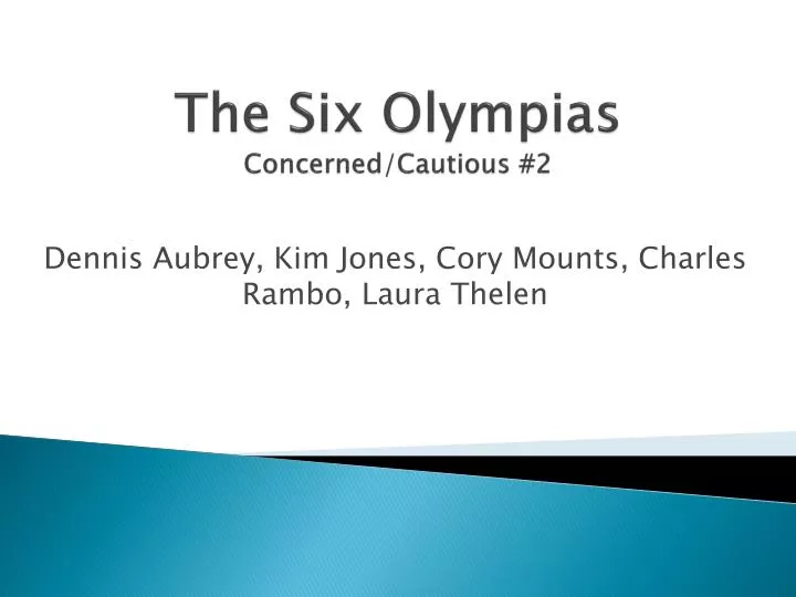 the six olympias concerned cautious 2