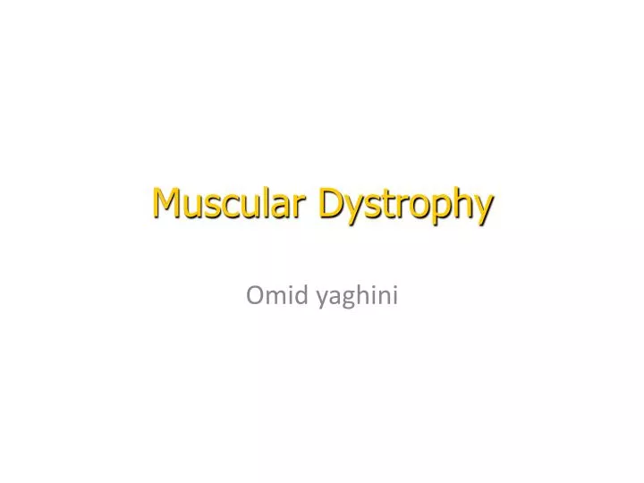 muscular dystrophy