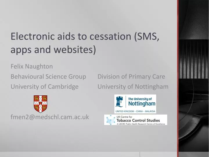 electronic aids to cessation sms apps and websites