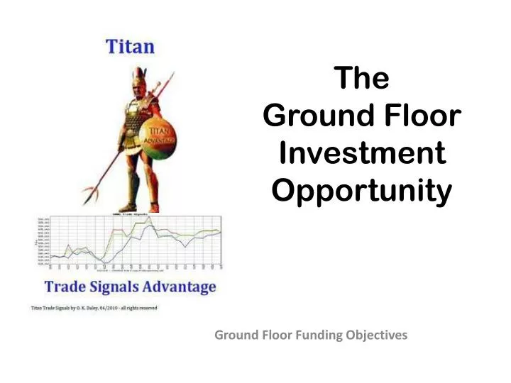 ground floor funding objectives