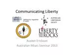 Communicating Liberty - slide 1