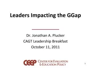 Leaders Impacting the GGap