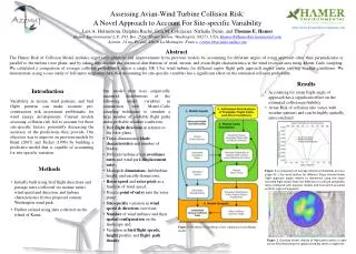 Assessing Avian-Wind Turbine Collision Risk: