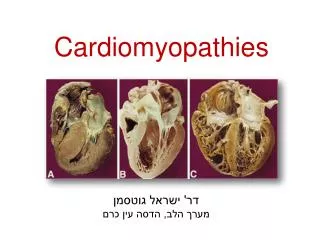 Cardiomyopathies Andre Keren, MD