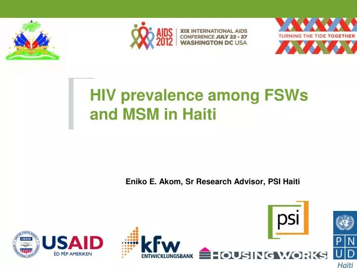 hiv prevalence among fsws and msm in haiti