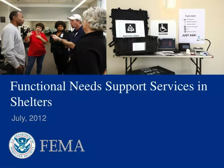 functional needs support services in shelters