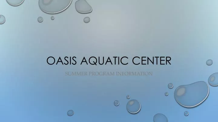 oasis aquatic center