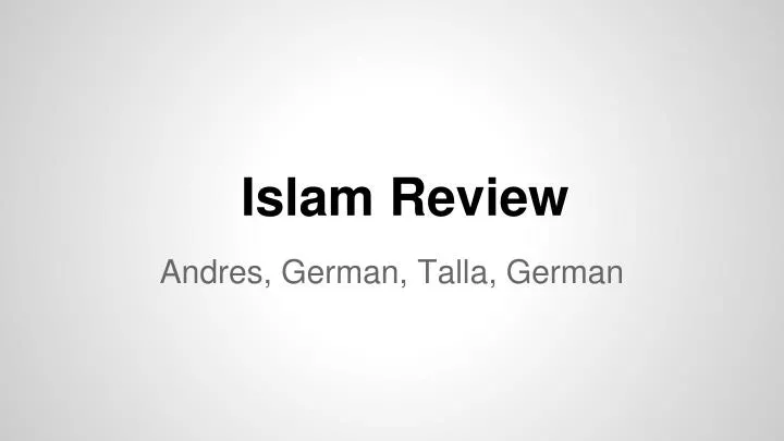 islam review