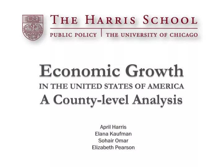 economic growth in the united states of america a county level analysis