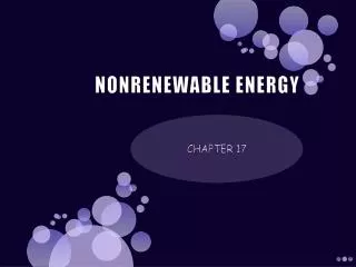 nonrenewable energy