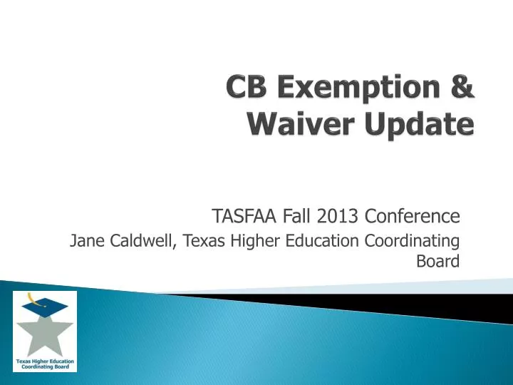 cb exemption waiver update