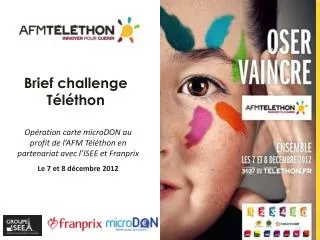 brief challenge t l thon
