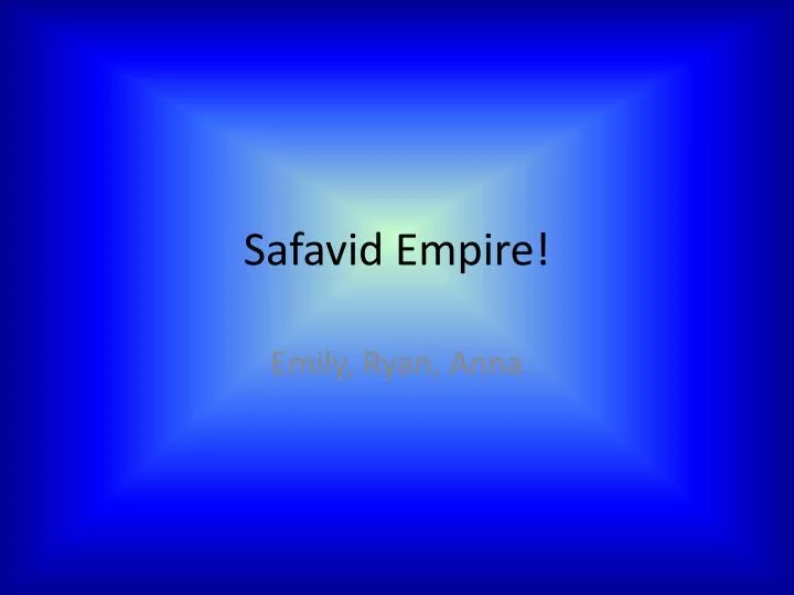 safavid empire