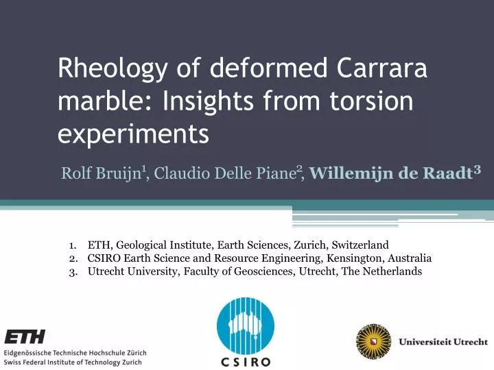 rheology of deformed carrara marble insights from torsion experiments