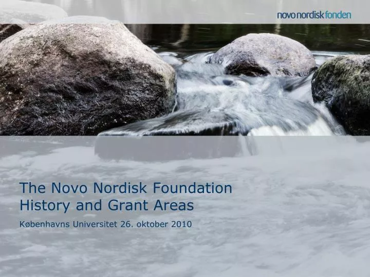 the novo nordisk foundation history and grant areas