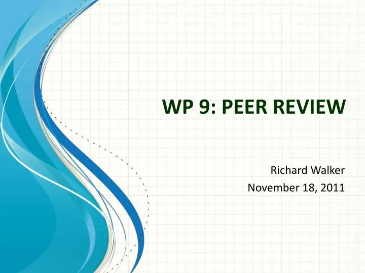wp 9 peer review