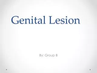 Genital Lesion