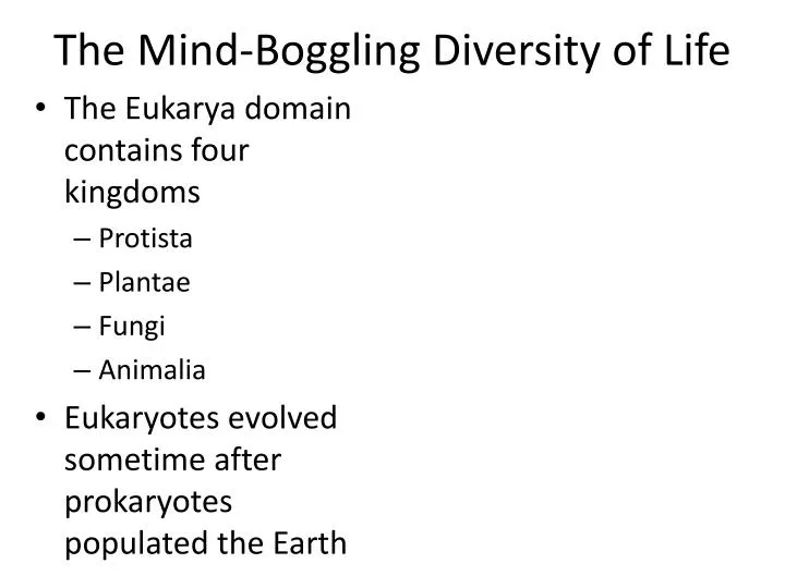 the mind boggling diversity of life