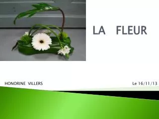la fleur
