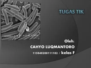 oleh cahyo luqmantoro 115040200111102 kelas f