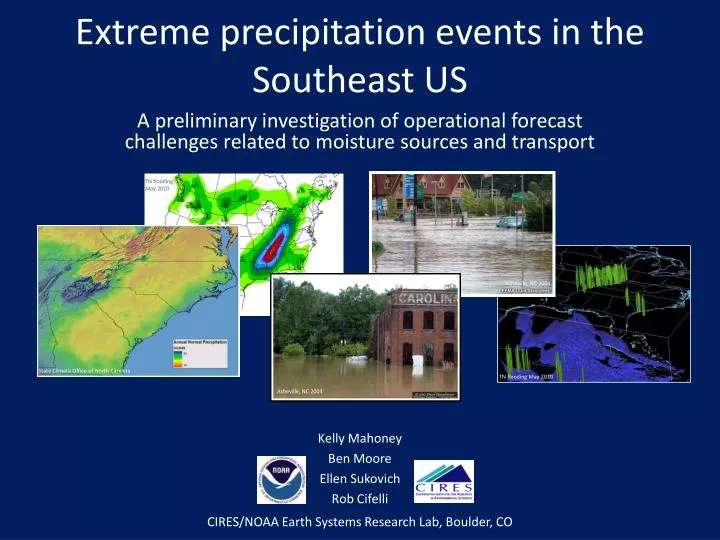 extreme precipitation events in the southeast us