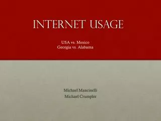 Internet Usage