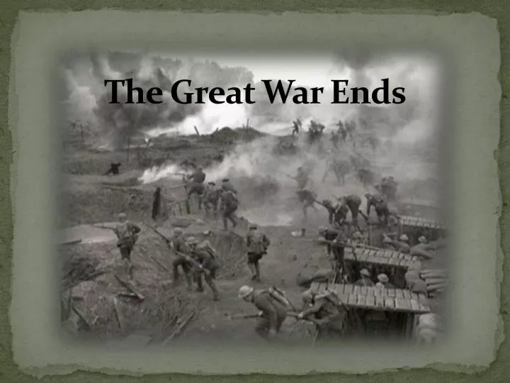 the great war ends