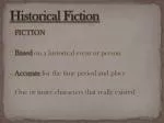 Historical Fiction - slide 1