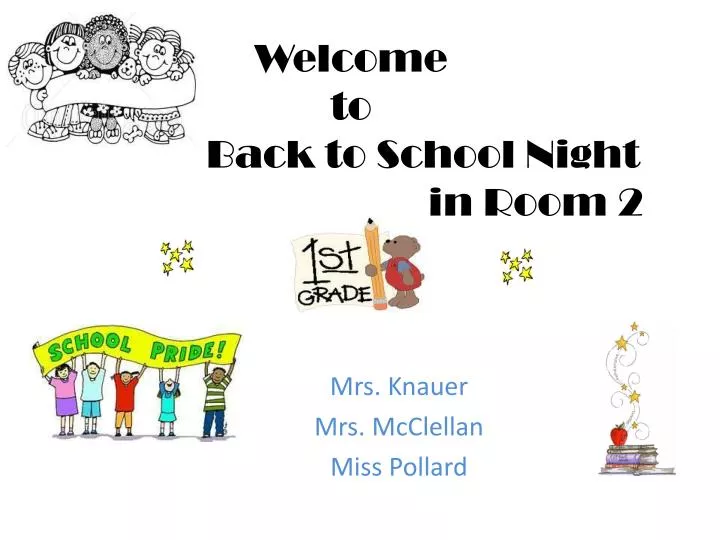welcome to back to school night in room 2