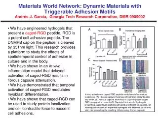 Project has supported a graduate bioengineering student.