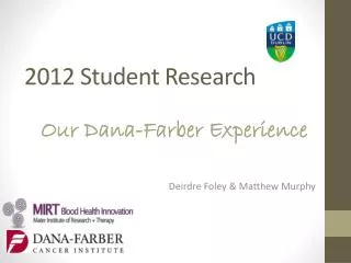 2012 Student Research