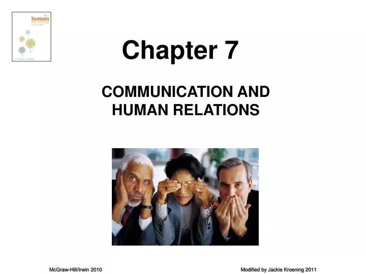 PPT - COMMUNICATION AND HUMAN RELATIONS PowerPoint Presentation, free ...