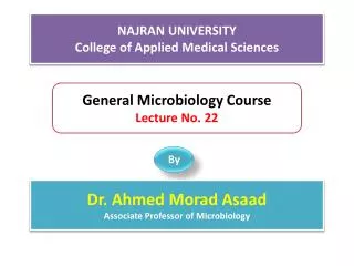 NAJRAN UNIVERSITY College of Applied Medical Sciences