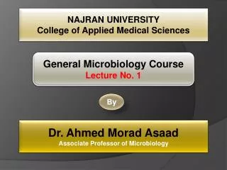 NAJRAN UNIVERSITY College of Applied Medical Sciences