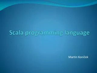 Scala programming language