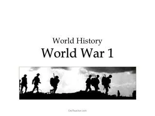 World History World War 1