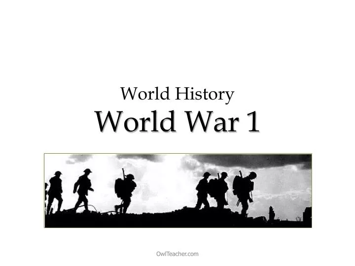 world history world war 1