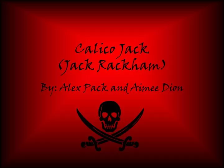 calico jack jack rackham